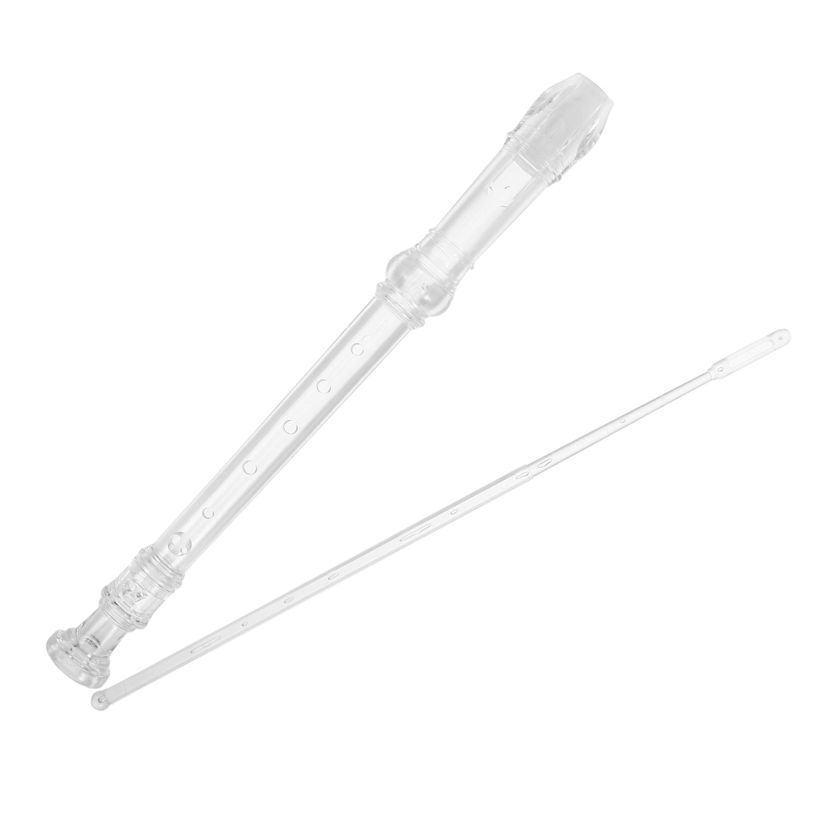 Soprano Recorder Plastic - مجموعة واحدة من آلة السوبرانو الشفافة