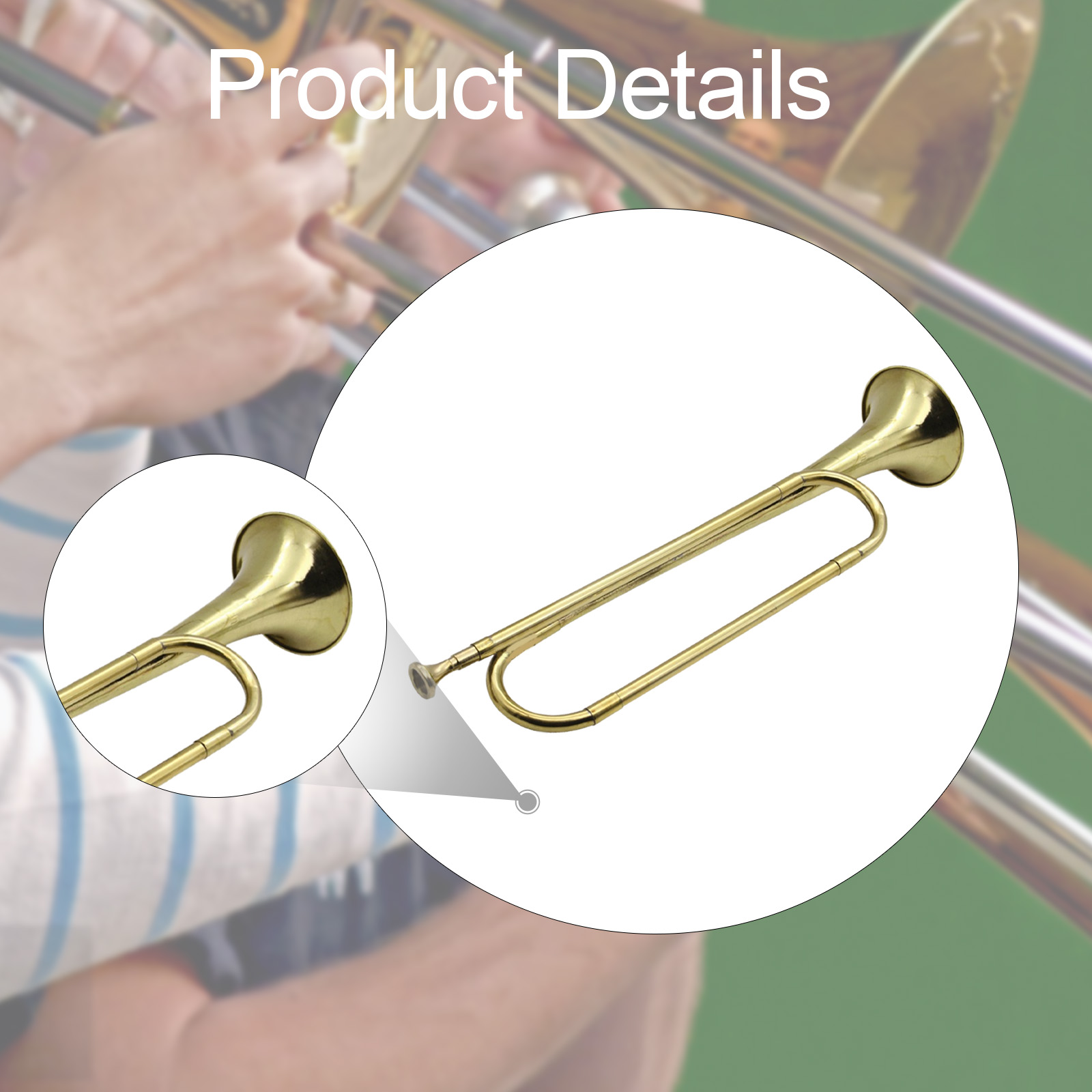 بوق نحاسي، آلة موسيقية، آلة نح - مراجعة Musical Instrument Bugle وسعره